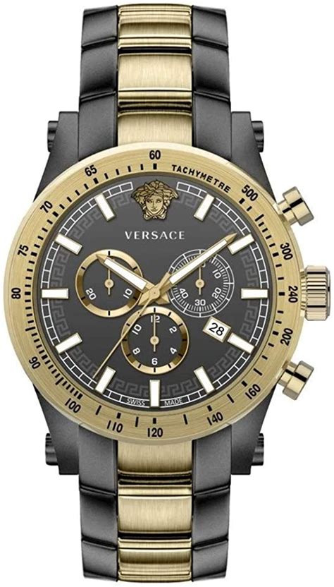 gold watch mens versace|versace sapphire crystal watch.